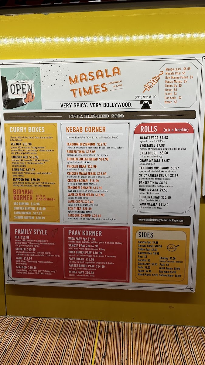 Masala Times Menu - Image 5